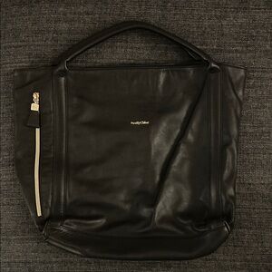 See By Chloe Black Leather Tote